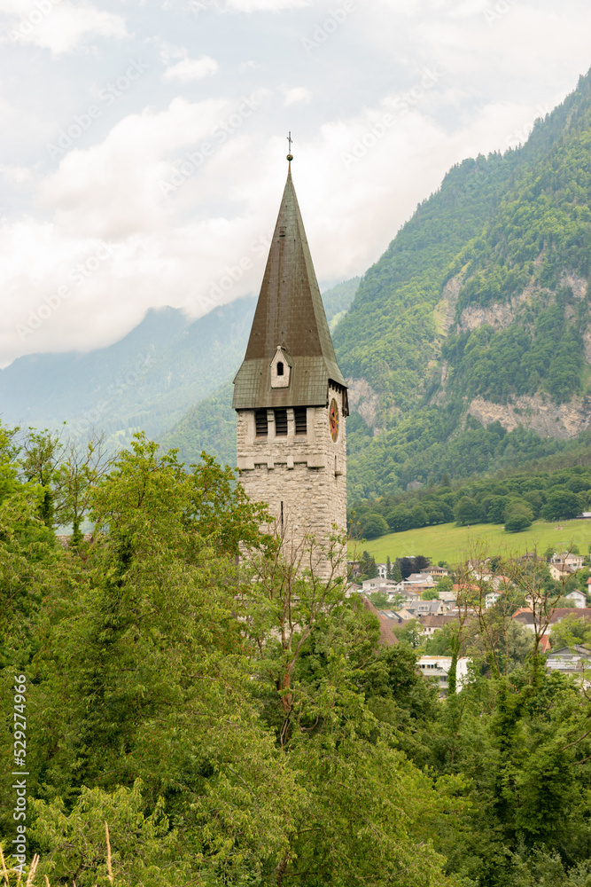 Saint Nikolaus church in Balzers in Liechtenstein Saint Nikolaus church in Balzers in Liechtenstein