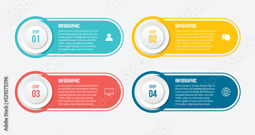 Presentation business infographic design template