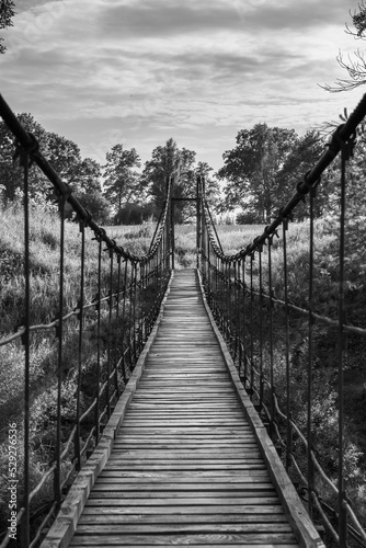 Old bridge to the meadow.