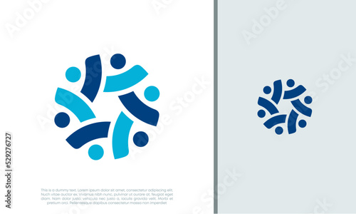 Human Resources Consulting Company, Global Community Logo. Social Networking logo designs.