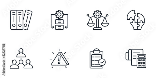 compliance icons set . compliance pack symbol vector elements for infographic web