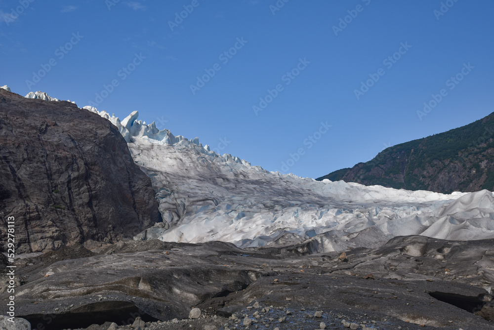 View of Mendenhall Glacier, Alaska, USA