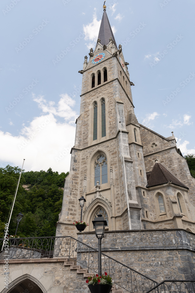 Cathedral Saint Florin in Vaduz in Liechtenstein