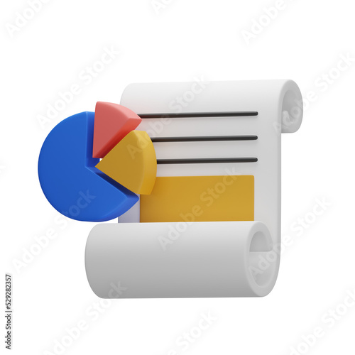 3d ilustration statistics for bussines and finance