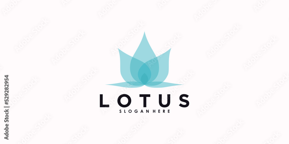 lotus logo design with creative concept premium vector lotus logo design with creative concept premium vector