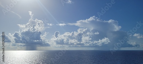 Canvas Print beautiful sky over ocean horizon