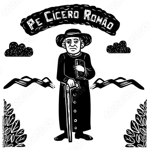 Fr Cícero Romão (Pe Cícero Romão), icon of the religiosity of northeastern Brazil.