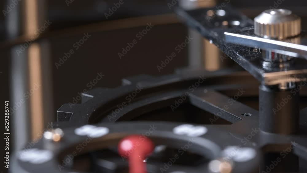Abstract Retro Mechanic Turning Clock Gears Abstract Retro Mechanic Turning Clock Gears