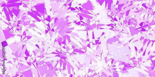 Light Purple vector background with polygonal forms.