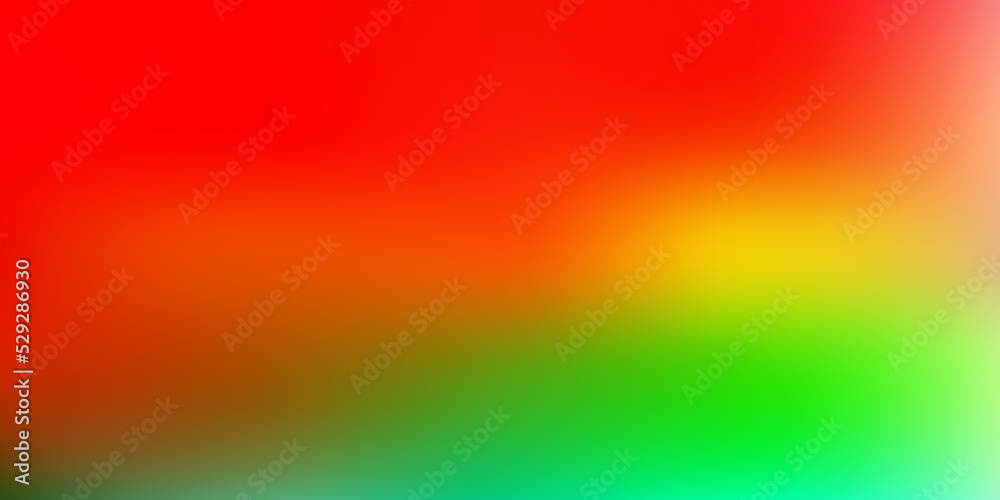 Light green, yellow vector gradient blur background.