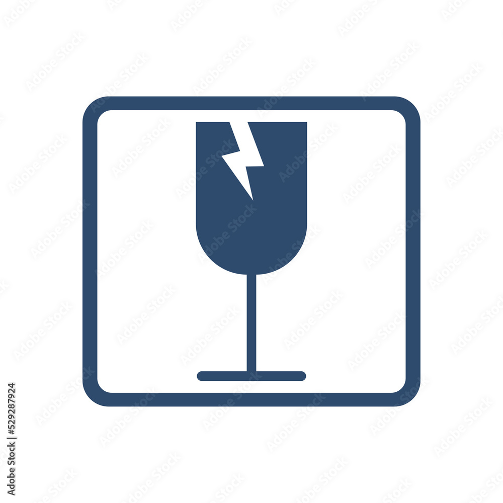 Glass carefully icon. Vector illustration Glass carefully icon. Vector illustration