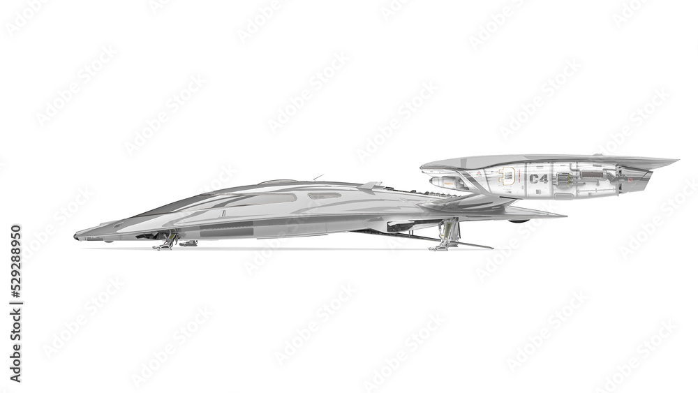 ship master white background on nice cinematic side view