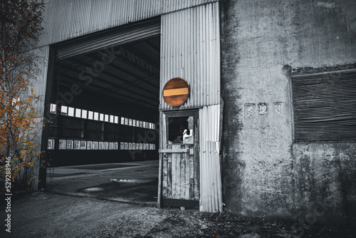 Nedlagd fabrik i Vinslöv, Skåne photo