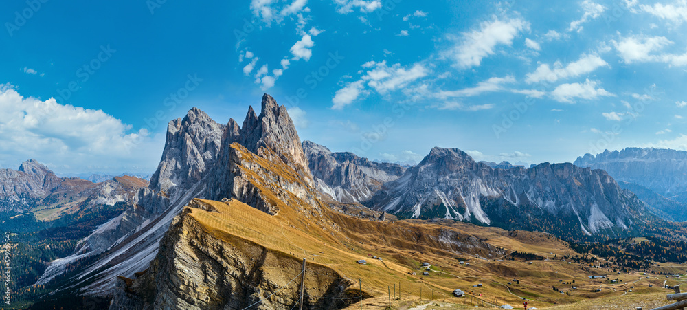 Φωτογραφία Autumn Seceda rock,  Italy Dolomites