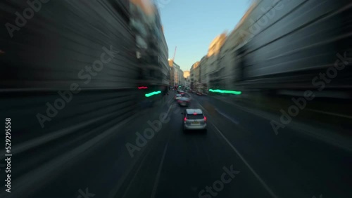 A hyperlapse style bus ride around the big city (London).