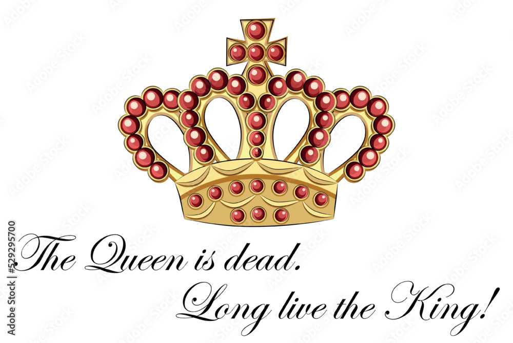 Obraz na plátně The Queen is dead. Long live the King