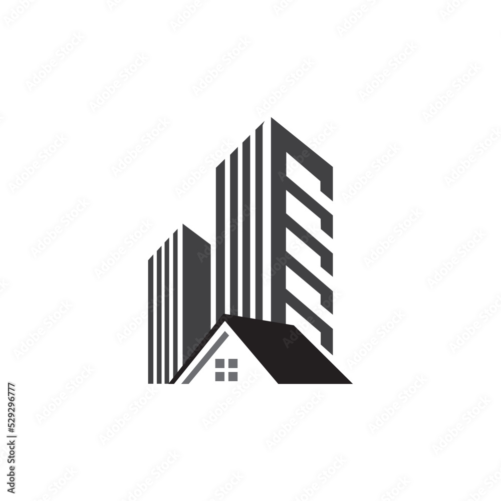 apartment icon logo vector design template
