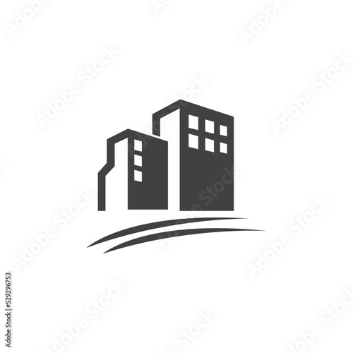 apartment icon logo vector design template