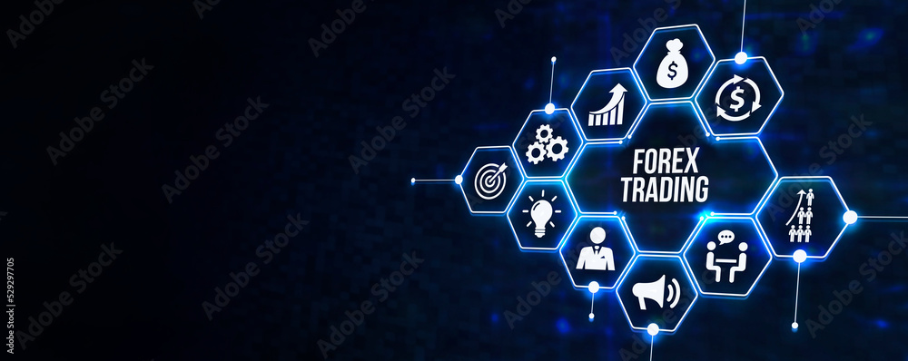 Internet, business, Technology and network concept. FOREX TRADING, new business concept. 3d illustration. Internet, business, Technology and network concept. FOREX TRADING, new business concept. 3d illustration.
