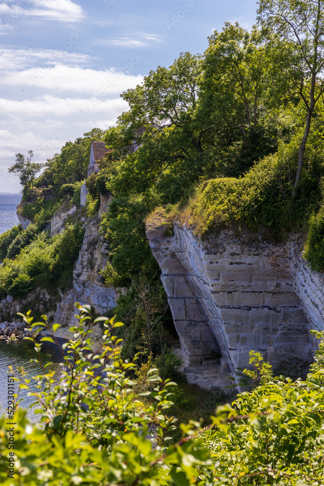 Cliffs with trees on top