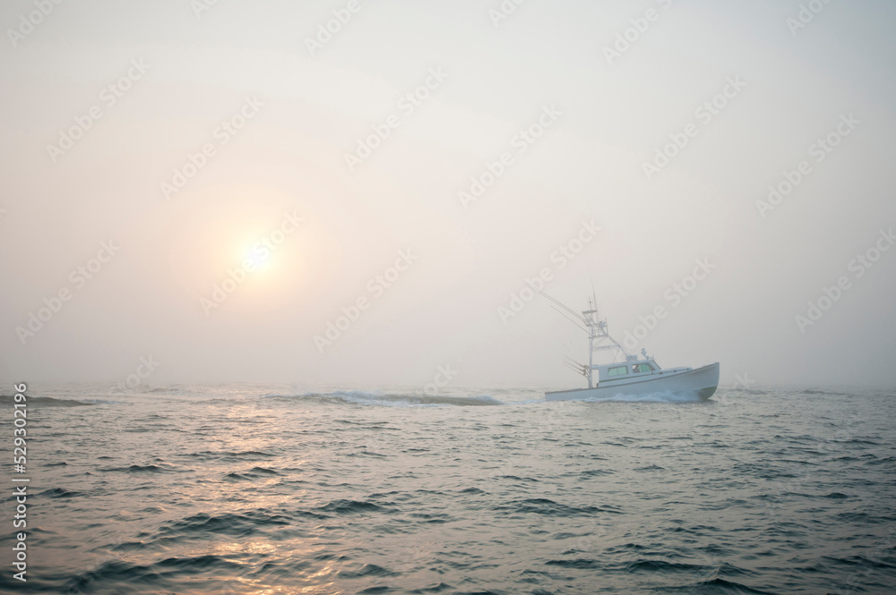 Yacht traveling in sea against clear sky Yacht traveling in sea against clear sky