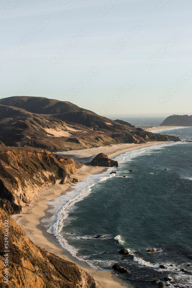 High angle view of beach against sky during sunset High angle view of beach against sky during sunset