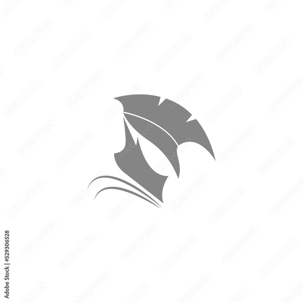 Obraz premium gladiator icon vector design illustration