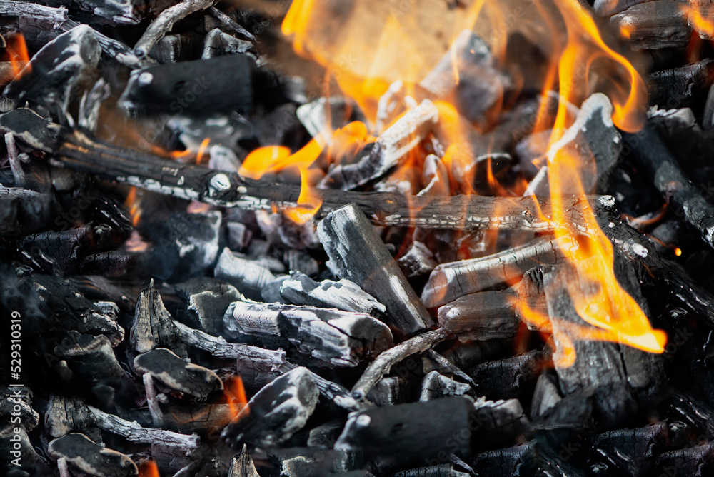 beautiful flames of fire from burning firewood beautiful flames of fire from burning firewood