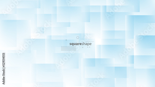 Abstract Modern Background with Squares White Blue Gradient Color