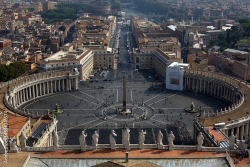 High angle view of St. Peter's Square in city