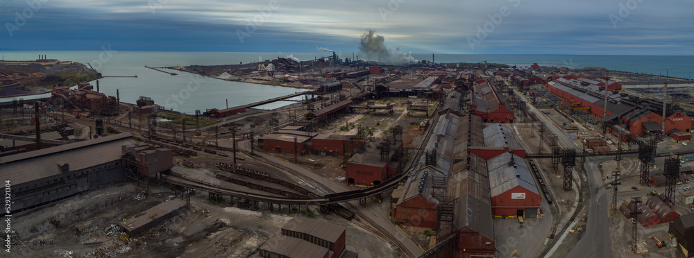Emission, Steel Mill, Lake Michigan, East Chicago, Indiana Emission, Steel Mill, Lake Michigan, East Chicago, Indiana
