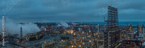 Oil Refinery, Lake Michigan, East Chicago, Indiana