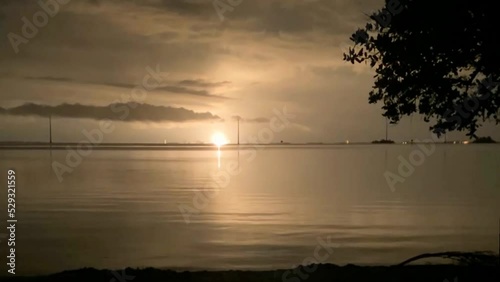 Space Launch of SpaceX Falcon 9 in Cape Canaveral Florida Late Night in March 2022 photo