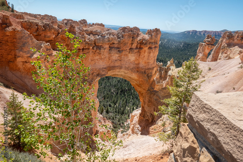 Scenic view to Bryce Canyon rocks