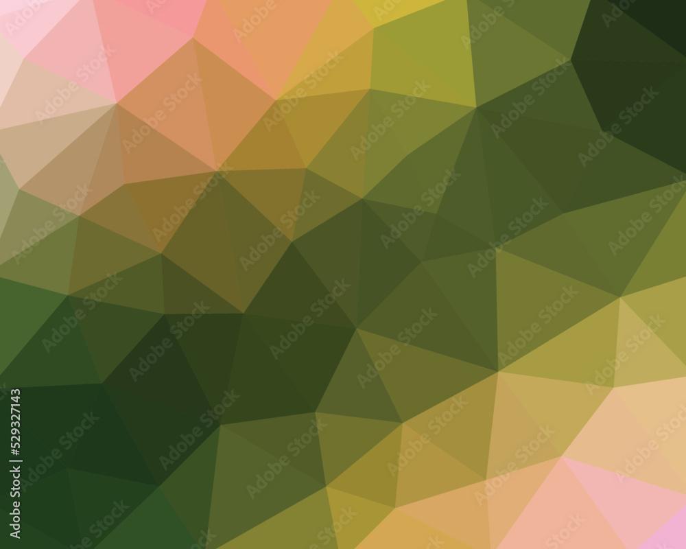 Obraz premium theme green crystal. abstract geometric pattern.