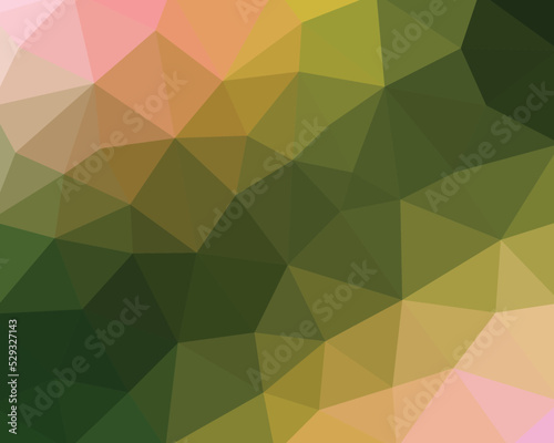 theme green crystal. abstract geometric pattern.