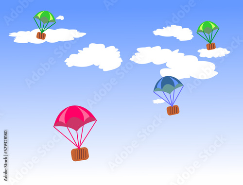 Airdrop vector illutration