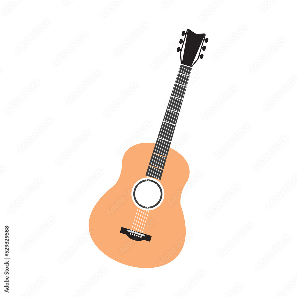 guitar icon vector illustration symbol