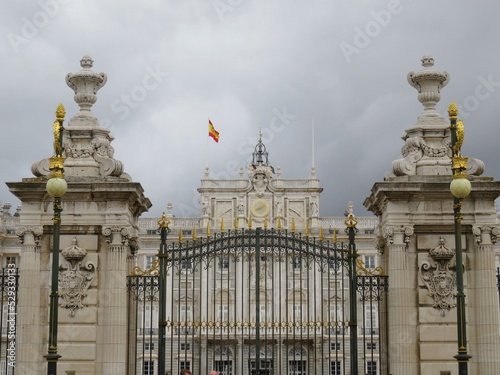 The royal palace in Madrid, Spain