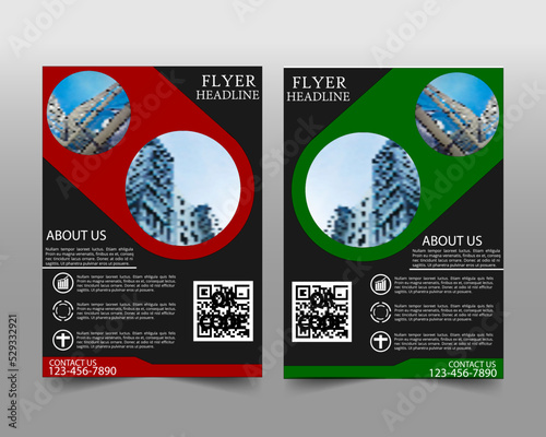 flyer design vector template