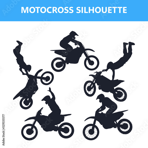 Motocross Silhouette illustration