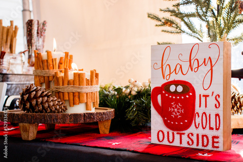 winter party cozy decorations