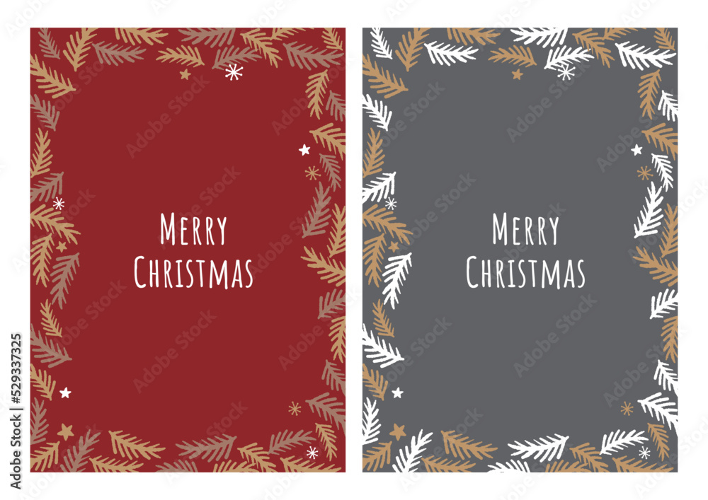 Fototapeta premium クリスマスのイメージイラスト