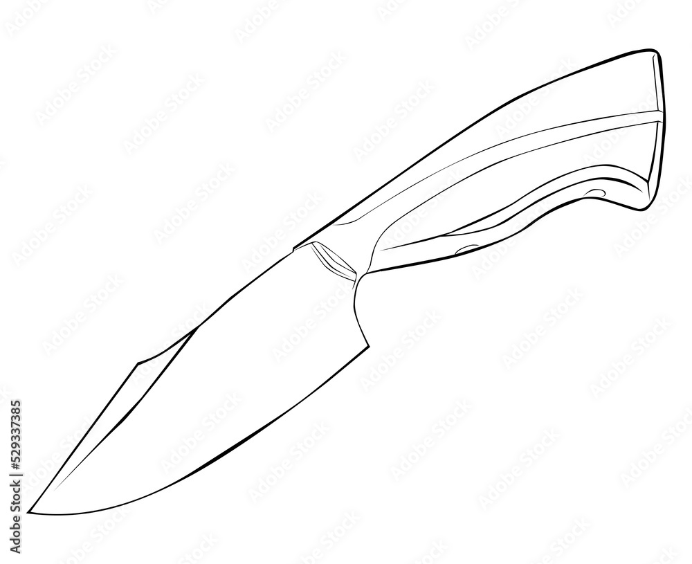 Obraz premium knife lineart