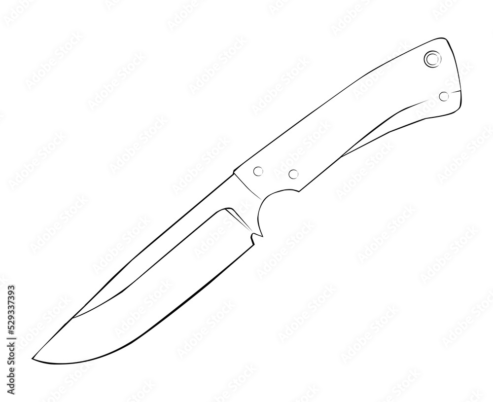 Obraz premium knife lineart
