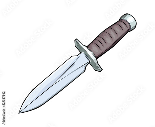 Valokuvatapetti illustration of a knife