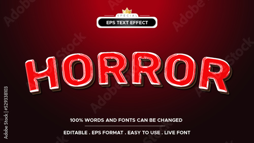 Horror Text Effect editable
