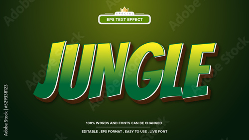 Jungle Text Effect editable