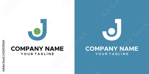 A spirited J-themed graphic image, on a blue and white background. vector graphics base.