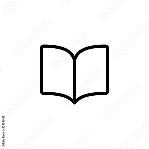 Book icon isolated on white background